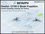2 Cặp Cánh 3 Lá GEMFAN 1219S 3-Blade Propellers 1.0mm Shaft (4 Cái)
