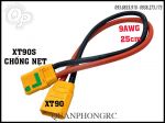 Dây Silicon 9AWG Nối Dài Jack XT90S chống nẹt