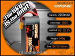 Ovonic FPV 2200mAh 6S 150C 22.2V LiPo Battery XT60 Plug