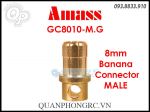 Amass GC8010 8mm Male Golden Connector - Jack Chuối Motor 8mm (1 Cái)