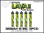 BETAFPV LAVA II 320mAh 1S 95C 3.8V LiHV Battery BT2.0 Plug (5 Pcs)