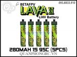 BETAFPV LAVA II 280mAh 1S 95C 3.8V LiHV Battery BT2.0 Plug (5 Pcs)