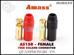 Jack Cái Đỏ/Đen Amass AS150 7mm Female Connector Red/Black (1 Cái) ESC