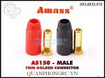 Jack Đực Đỏ/Đen Amass AS150 7mm Male Connector Red/Black (1 Cái) Pin