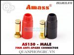 Jack Đực Chống Nẹt Đỏ/Đen Amass AS150 7mm Male Anti-Spark Connector Red/Black (1 Cái) Pin