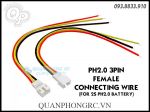 Jack Cái PH2.0 3Pin Kết Nối Pin 2S Battery PH2.0 3Pin Female Connecting Wire 10cm (1 Cái)