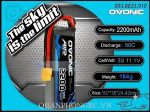 Ovonic Air Xanh Dương 2200mAh 3S 50C 11.1V LiPo Battery XT60 Plug
