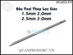 T07-Screwdriver White Hard Steel Replacement Shaft Needle - Đầu Tool Thép Lục Giác 1.5mm 2.0mm 2.5mm 3.0mm