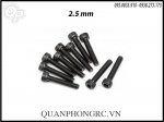 Steel Button Head Screw M2.5 x 25MM (4pcs -4 con)