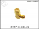 SMA Plug To RP-SMA Jack 90° Antenna Connector - Đầu Chuyển 90° 2 Đầu Kim (1 Cái)