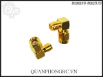 RP-SMA Plug To RP-SMA Jack 90° Antenna Connector - Đầu Chuyển 90° Đầu Lớn Lổ -> Nhỏ Kim (1 Cái)