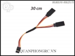 Servo connector 1 male JR -2 females 30CM Silicon - Dây Y Silicon 30cm nối Servo 1 ra 2