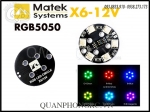 L02 - Matek RGB LED Circle Plate X6-12V For Multi-Rotor