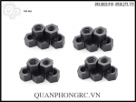 M2 Nylon Nuts Black (10pcs/set) - Tán nhựa đen 2.0mm (10con/set)