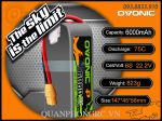 Ovonic 6000mAh 6S 75C 22.2V LiPo Battery XT90 Plug