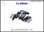 M3 Nylon Threaded Spacer 5.6mm x 26mm (4pcs/set)