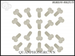 Nylon Screw White 3x6 (10pcs/set )