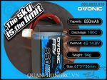 Ovonic FPV Xanh Dương 850mAh 4S 100C 14.8V LiPo Battery XT30 Plug
