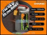 Ovonic 1300mAh 6S 120C 22.2V LiPo Battery XT60 Plug