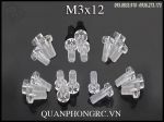 Óc nhựa trong suốt 3x12 (10 con/set)