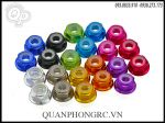 Aluminum M5 Nylon Hex Insert Flange Collar Self-Lock Nuts (4pcs)