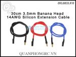 Dây Silicon Nối Dài Motor 25cm Jack Chuối 3.5mm (1 sợi)