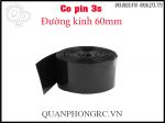 Màng co pin đen 3s 11.1V Ép dẹp 60mm (1m/sợi)