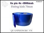 Màng co pin PVC mỏng Xanh Φ44mm Ép dẹp 70mm (mét)