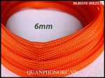 Orange Expanding Braided Cable Wire Sheathing Sleeve - Dây Lưới Bọc Nguồn Cam 6mm (1 Mét)