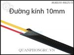 Black Expanding Braided Cable Wire Sheathing Sleeve - Dây Lưới Bọc Nguồn Đen 10mm (1 Mét)