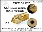 Đầu Đùn Tốc Độ Cao Creality M6 High Speed Brass Nozzle For Ender 3V3 SE/Ender 5 S1/Ender 7 0.4mm