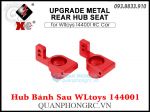 Bộ Hub Bánh Sau Upgrade Metal Rear Hub Seat For WLtoys 144001 RC Car - Đỏ (2 Cái)