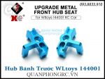 Bộ Hub Bánh Trước Upgrade Metal Front Hub Seat For WLtoys 144001 RC Car - Xanh (2 Cái)