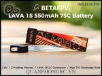 BETAFPV LAVA 550mAh 1S 75C 3.8V LiHV Battery BT2.0 Plug (4 Pcs)