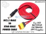 Cáp Nguồn Kính FPV DC 5.5 Male (Đực) - XT60 Male (Đực) Cable For FPV Goggles 1.3 Mét