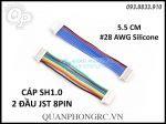 Cáp SH1.0 2 Đầu JST 5.5cm Silicone Cable 8 Pin