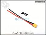Cáp XT30 Male Connector With 18AWG 10cm Silicone Cable